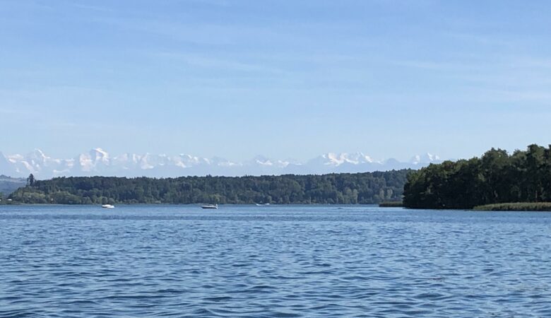 Links im Bild: Eiger, Mönch und Jungfrau