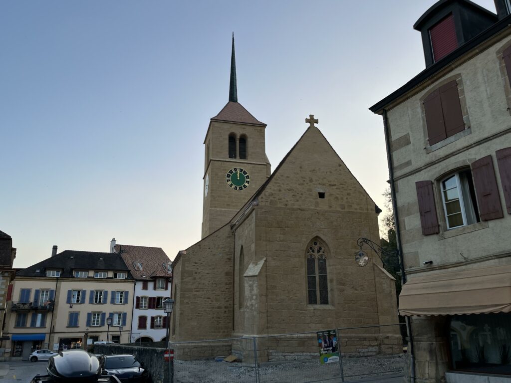 Kirche von Saint Blaise, welche gegenwärtig renoviert wird.